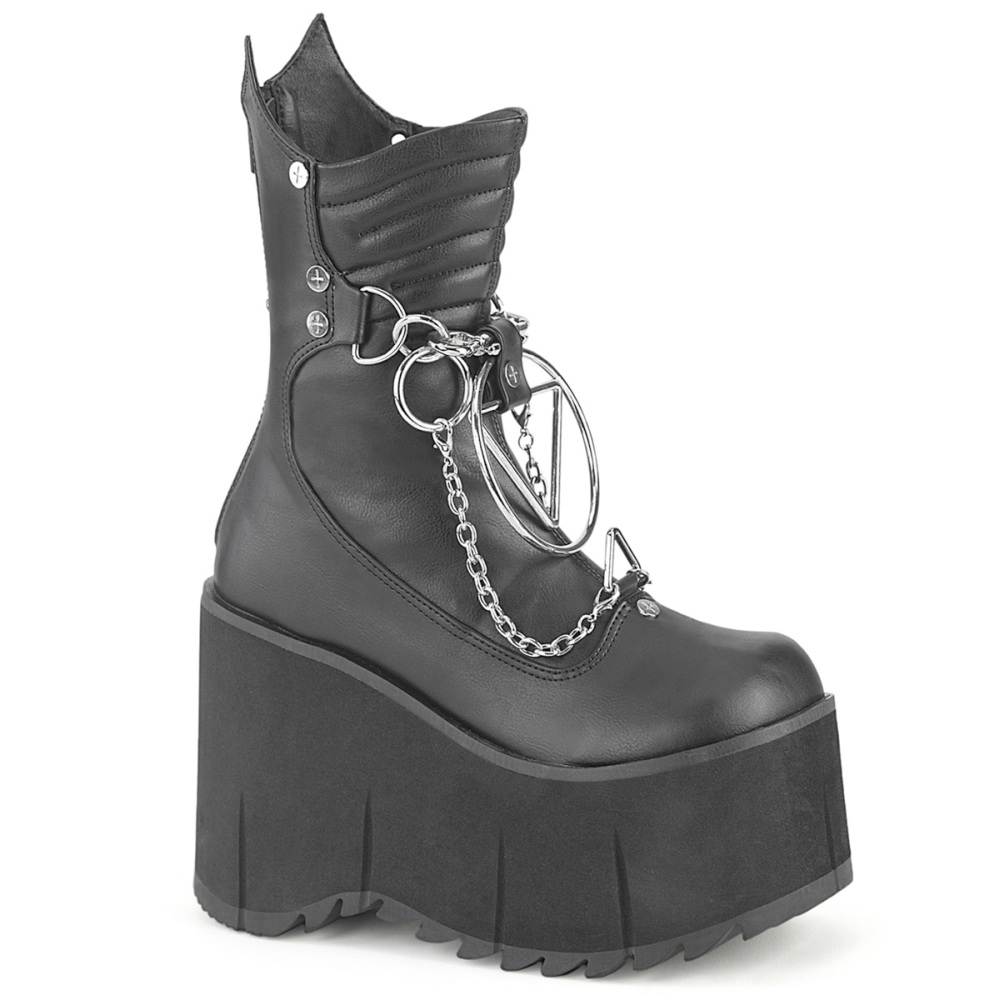 DemoniaCult - KERA-130 Platform Boots - Black